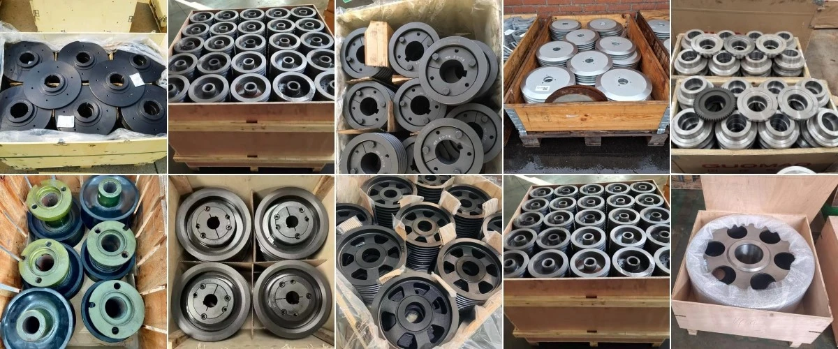 CNC Machined Pulleys Packaging CNC Machined Pulleys Packaging
